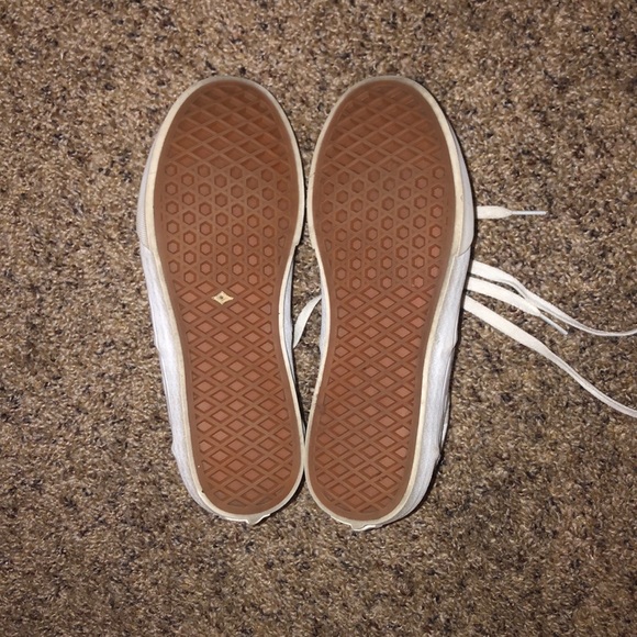 All white checkered Vans - Picture 2 of 4